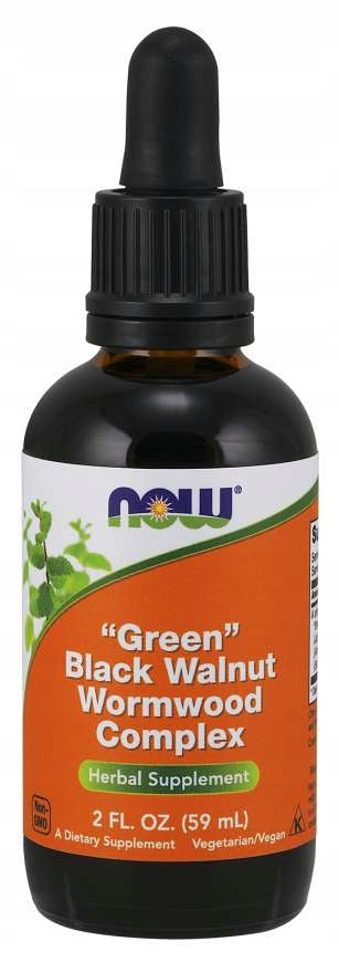 NOW Foods Green Black Walnut, Wormwood, Clove Complex 59 ml