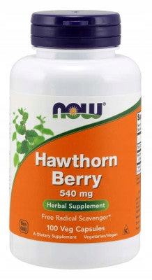 NOW Foods Hawthorn Berry 540mg HAWTHORN BERRIES HEART CIRCULATORY SYSTEM 100k Brand Now foods