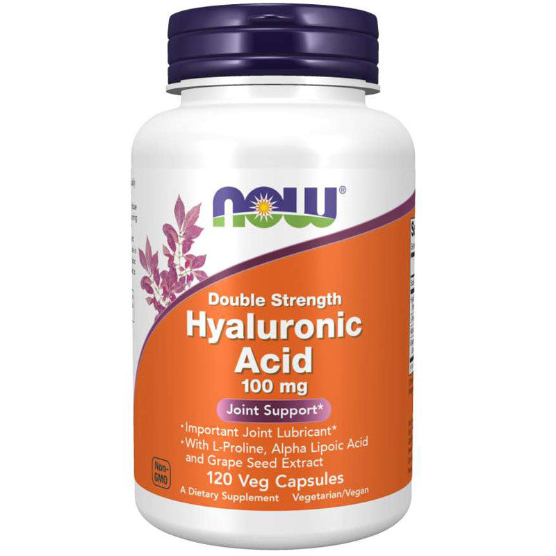 NOW Foods Healthy Joints 100mg Hyaluronic Acid 2xPlus 120 vegg caps. Brand Now foods