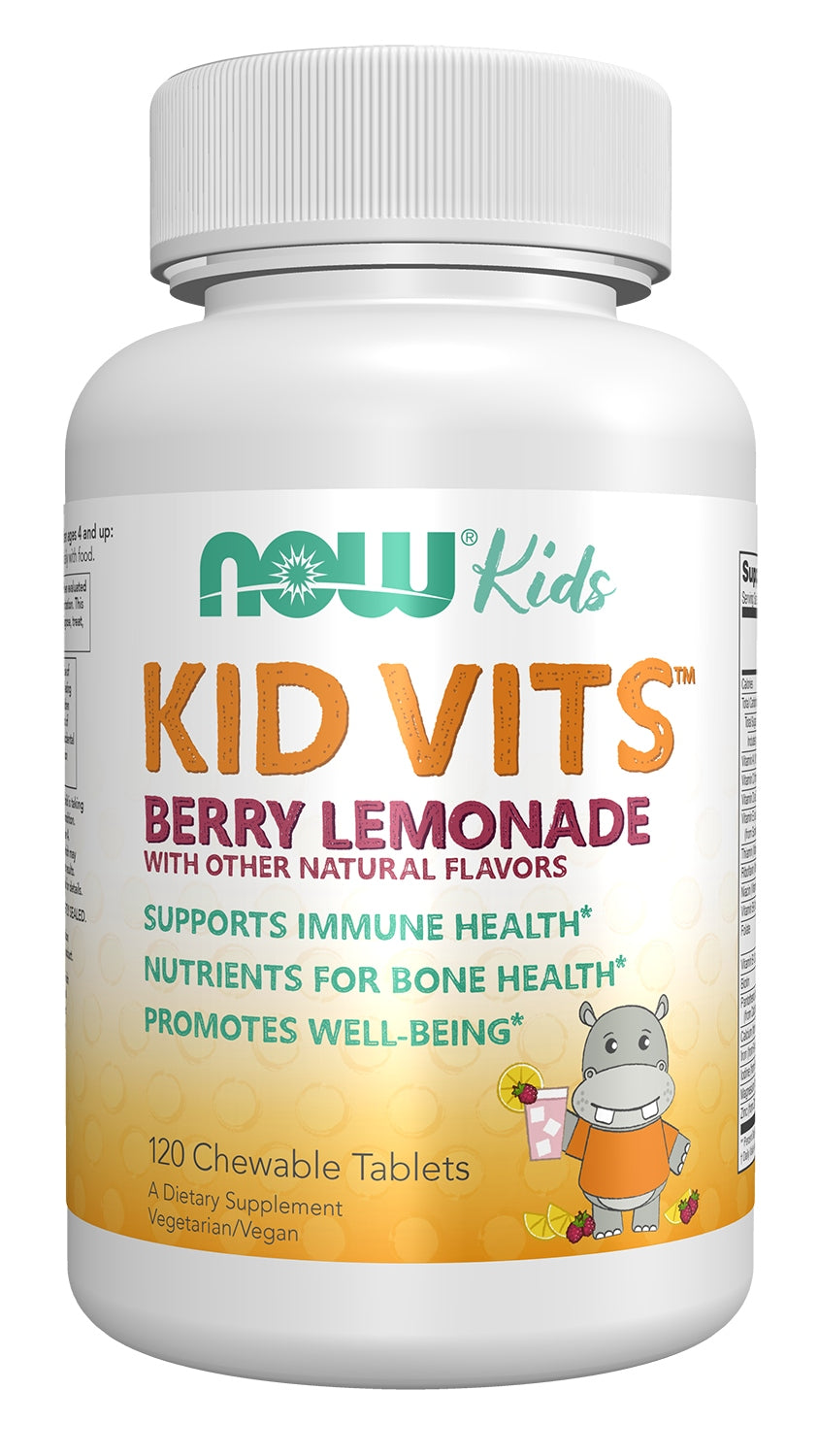 NOW Foods KID VITS Multi Vitamins Minerals For Children 120 tab. for sucking