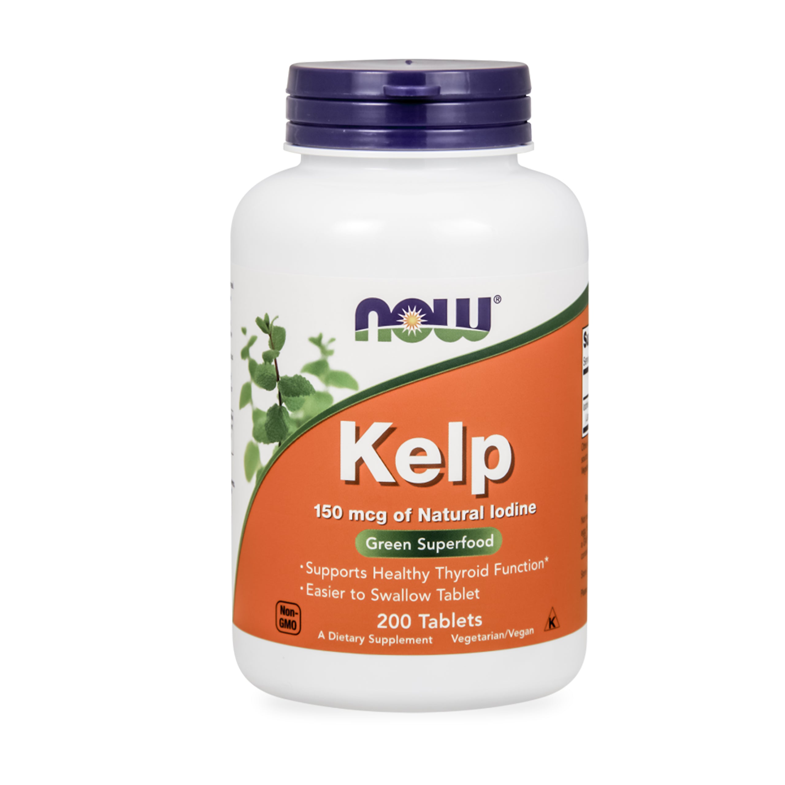 NOW Foods Kelp 150mcg ALGAE EXTRACT IODINE THYROID GLAND NERVOUS SYSTEM 200tab Expiration date not specified