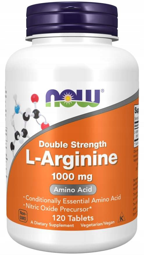 NOW Foods L-Arginine 1000g PURE ARGININE USA 120