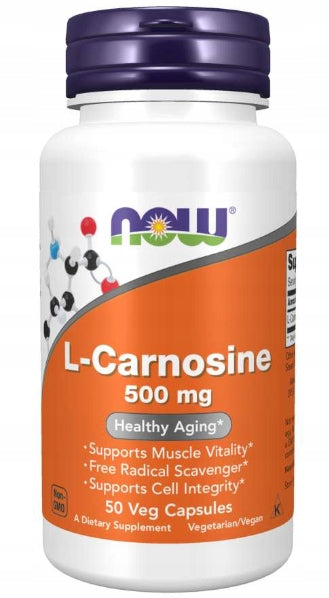 NOW Foods L-Carnosine L - Carnosine 500mg JOINT REGENERATION 50caps Brand Now foods