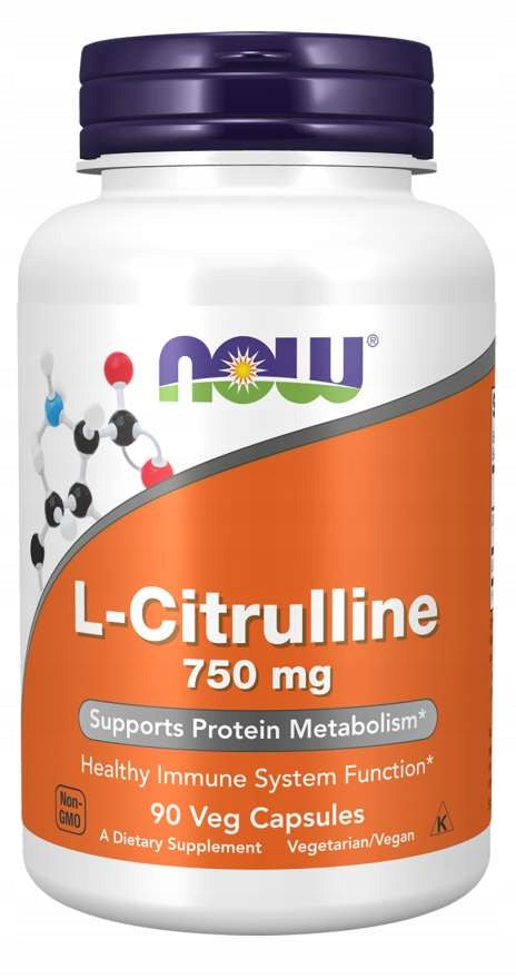 NOW Foods L-Citrulline 750mg Citrulline AMINO ACIDS PUMP 90k