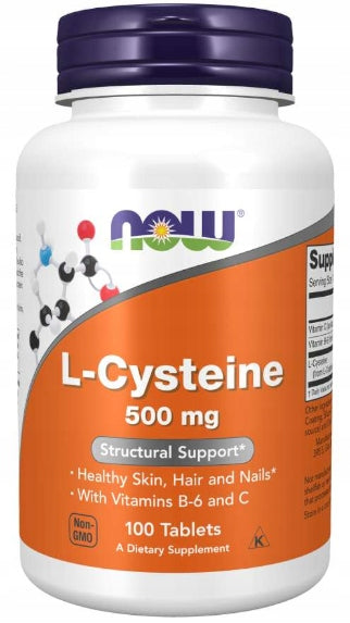 NOW Foods L-Cysteine 500mg L-Cysteine Wit. C Wit. B6 Liver 100tab EAN (GTIN) 733739000774