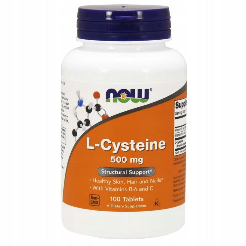 NOW Foods L-Cysteine 500mg L-Cysteine Wit. C Wit. B6 Liver 100tab Manufacturer code 0077
