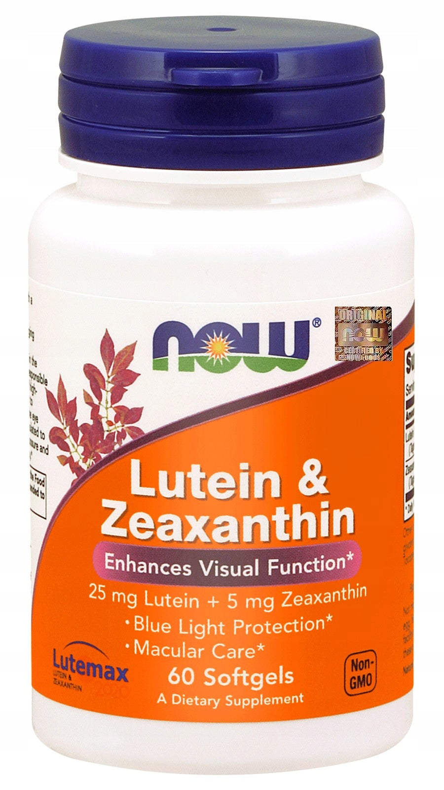 NOW Foods LUTEIN 25mg ZEAXANTHIN 5mg with Calendula 60caps Manufacturer code ZDR000728