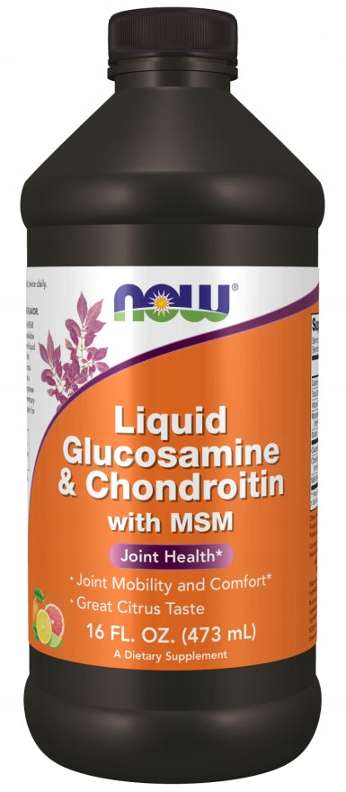 NOW Foods Liquid Glucosamine & Chondroitin with MSM 473 ml
