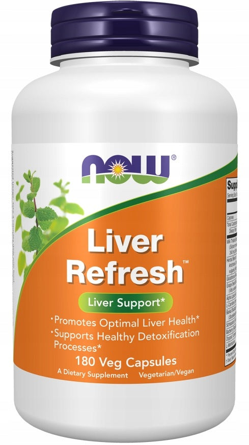 NOW Foods Liver Refresh Detox Milk Thistle Regeneration Liver Complex 180k