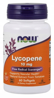 NOW Foods Lycopene 10mg TOMATO EXTRACT Lycopene CIRCULATION 60 softgels Brand Now foods
