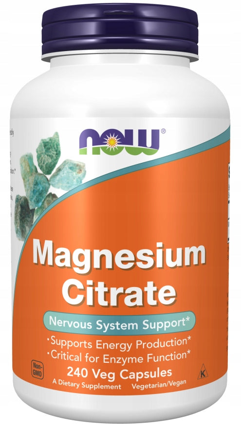 NOW Foods MAGNESIUM CITRATE MAGNESIUM 240 caps.