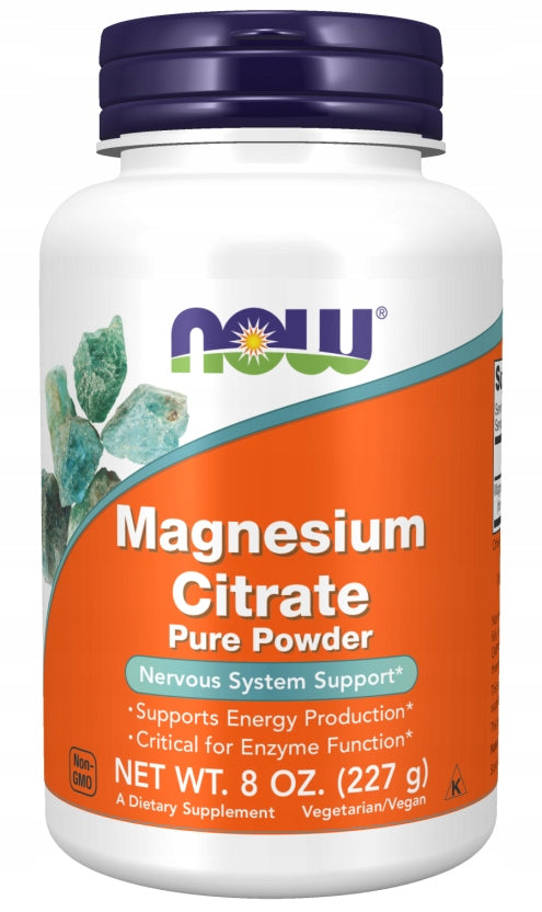NOW Foods MAGNESIUM CITRATE Magnesium 227g POWDER