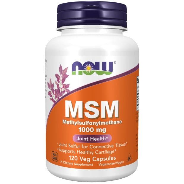 NOW Foods MSM JOINTS TENDON BONES CARTILAGE Methylsulfonylmethane 1000MG120k