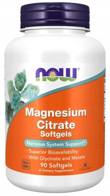NOW Foods Magnesium Citrate CITRATE MAGNESIUM FATIGUE NERVOUS SYSTEM 90caps EAN (GTIN) 733739012975