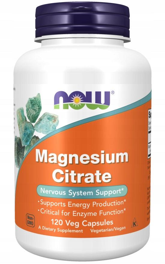 NOW Foods Magnesium Citrate Contractions 133mg 40 Servings 120k