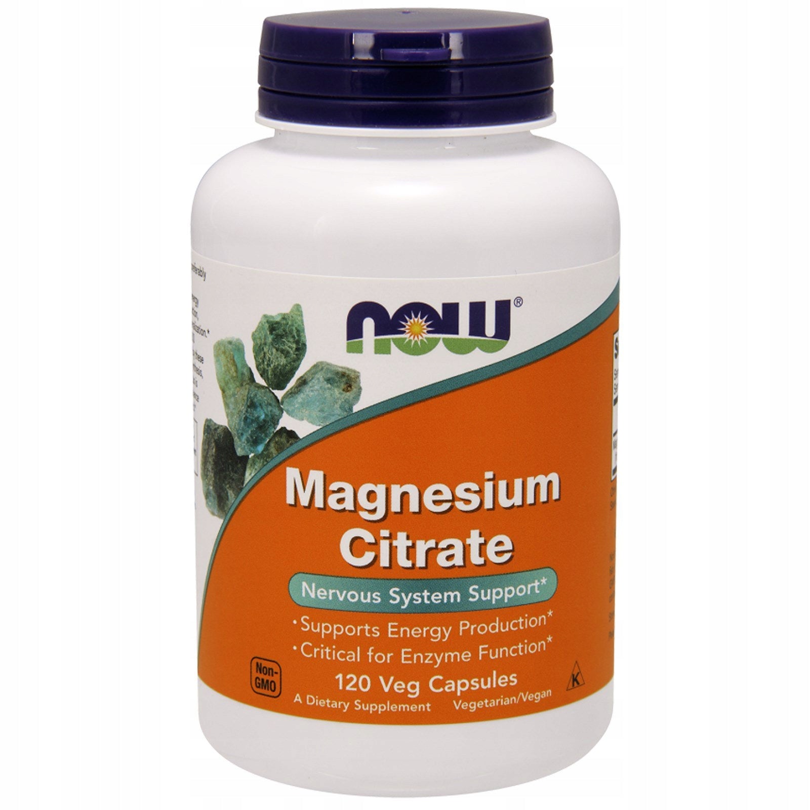 NOW Foods Magnesium Citrate Magnesium Minerals Nerves Energy Contractions 120 vcaps Brand Now foods