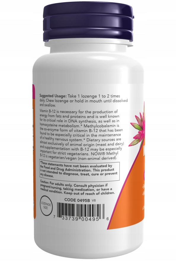 NOW Foods Methyl B-12 1000mcg VITAMIN B12 METHYLCOBALAIN SLEEP CIRCULATION 100p Expiration date not specified