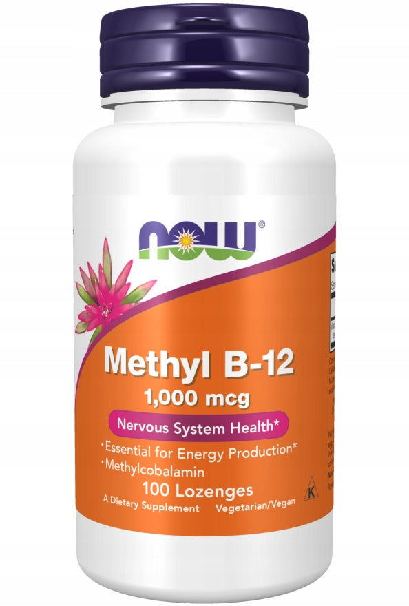 NOW Foods Methyl B-12 1000mcg VITAMIN B12 METHYLCOBALAIN SLEEP CIRCULATION 100p