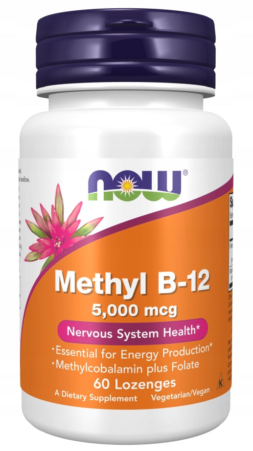 NOW Foods Methyl B12 5000 mcg 60 pastilles VITAMIN B12