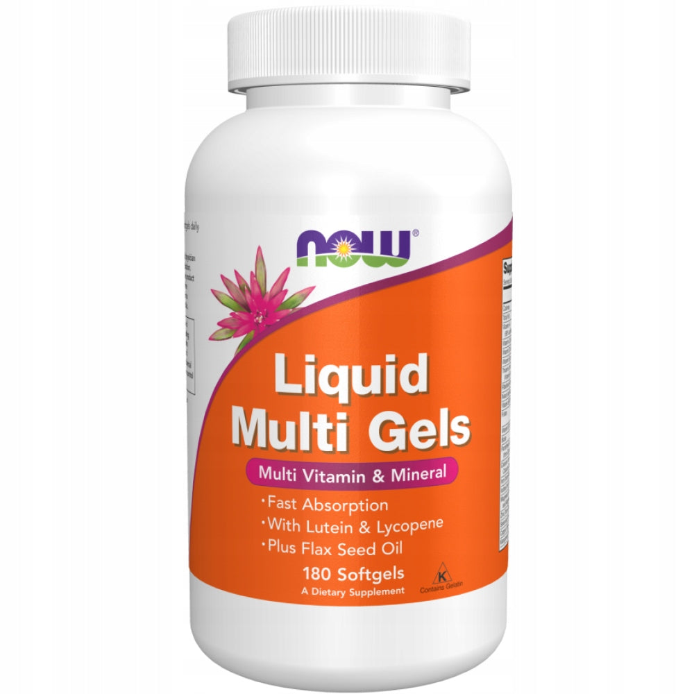 NOW Foods Multi Gels 180 caps. vitamins minerals energy immunity