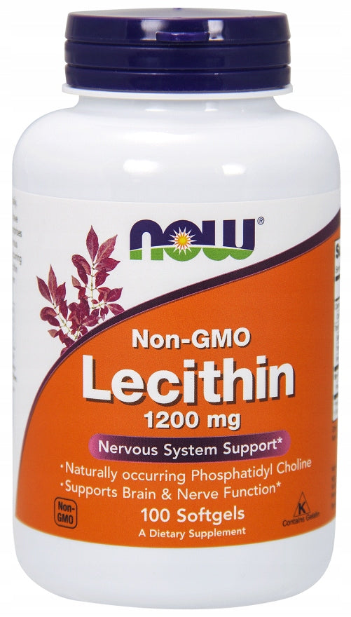 NOW Foods Natural Soy Lecithin Phosphatidylcholine Non-GMO 1200mg 100k EAN (GTIN) 733739022103