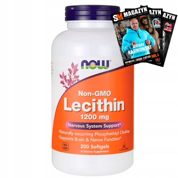 NOW Foods Natural Soy Lecithin Phosphatidylcholine Non-GMO 1200mg 200k Manufacturer code 2017660126665