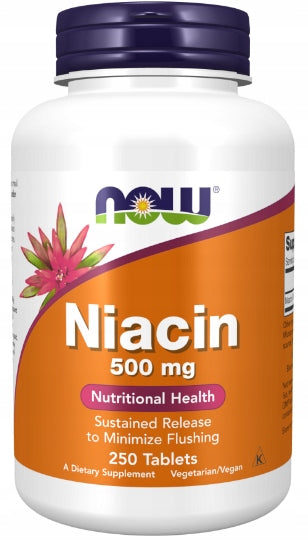 NOW Foods Niacin 500mg Niacin Wit. B3 PP Tired Sleep 250t Brand Now foods