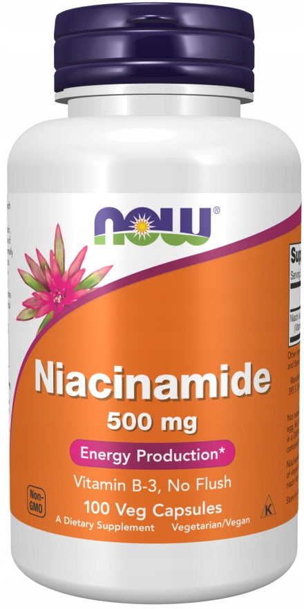 NOW Foods Niacinamide 500mg Niacinamide Wit. B3 PP SKIN FATIGUE 100k