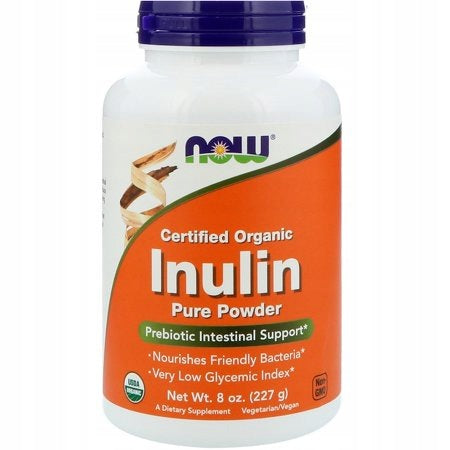 NOW Foods ORG Inulin Inulin Powder Probiotic Supports Digestion 227g.
