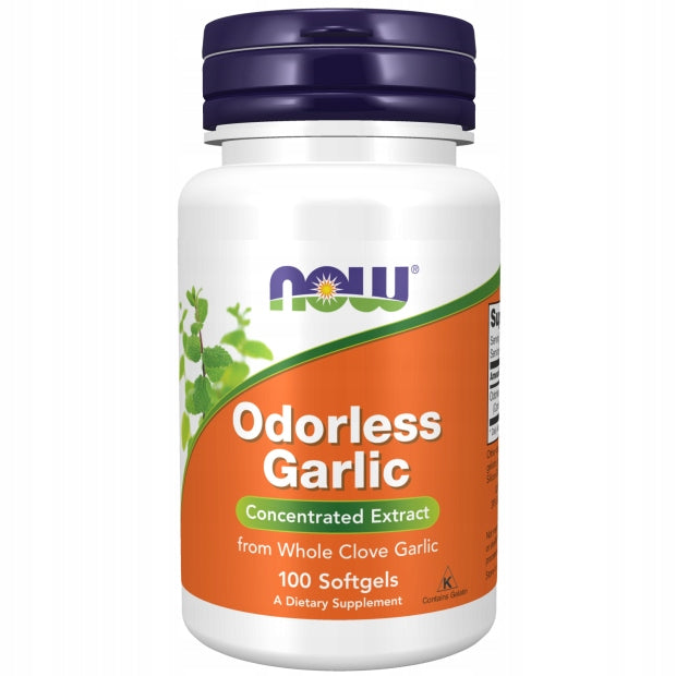 NOW Foods Odorless Garlic GARLIC EXTRACT 25mg UNSCENTED IMMUNITY 100k