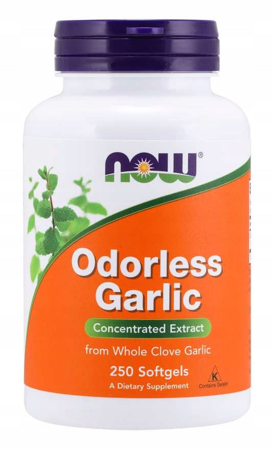 NOW Foods Odorless Garlic GARLIC EXTRACT 25mg UNSCENTED IMMUNITY 250k