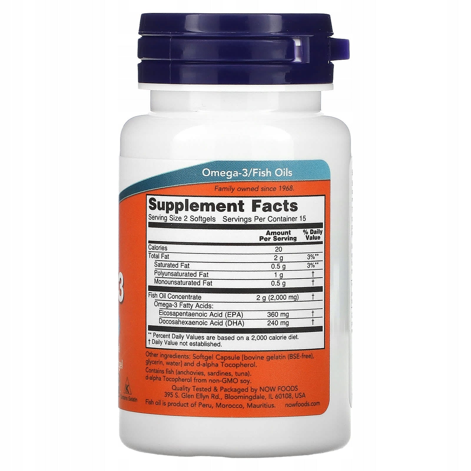 NOW Foods Omega Acids 3 1000mg Fish Oil Healthy Heart and Immunity 30 SGELS Weight 100 g