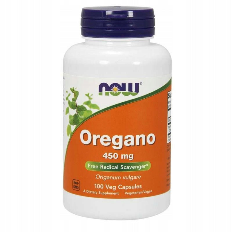 NOW Foods Oregano 450mg IMMUNITY GUT SYSTEM VEGE 100caps Manufacturer code 733739047243
