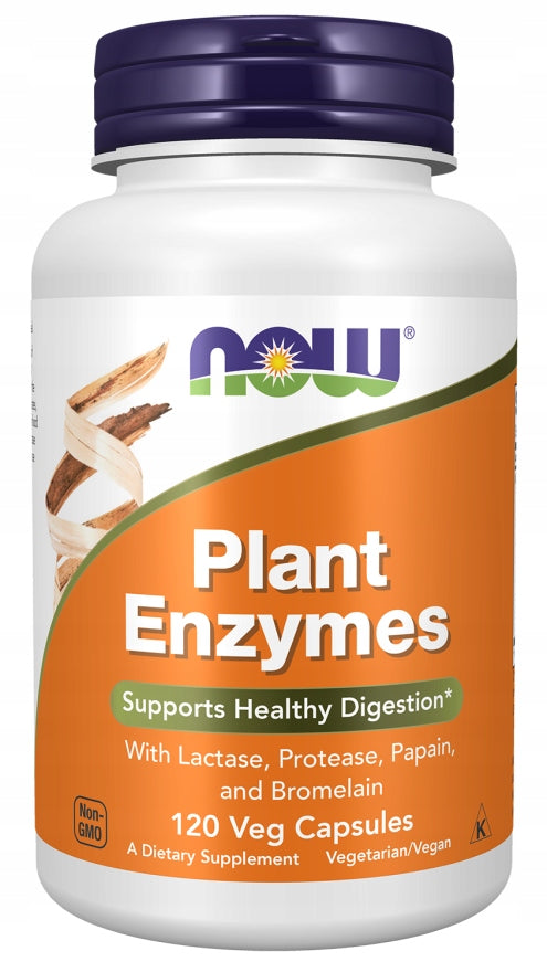 NOW Foods Plant Enzymes Digestion Support 120 Capsules