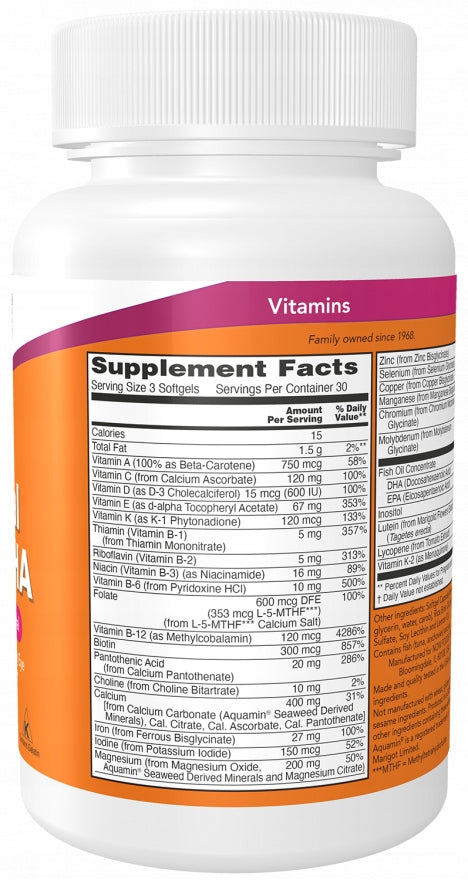 NOW Foods Prenatal Gels + DHA 180 capsules PRENATAL OMEGA-3 ACIDS Brand Now foods