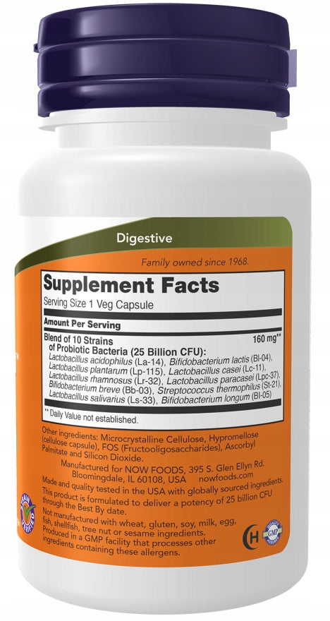 NOW Foods Probiotic 10 30 capsules PROBIOTIC BOWEL EAN (GTIN) 733739029379