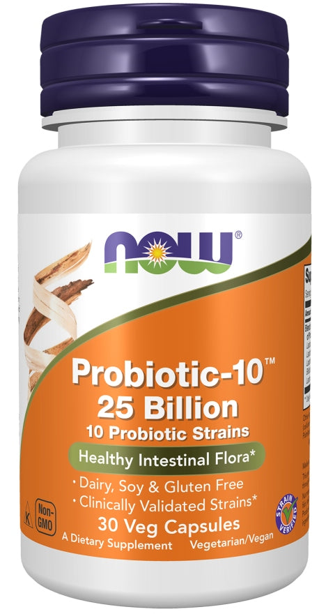 NOW Foods Probiotic 10 30 capsules PROBIOTIC BOWEL