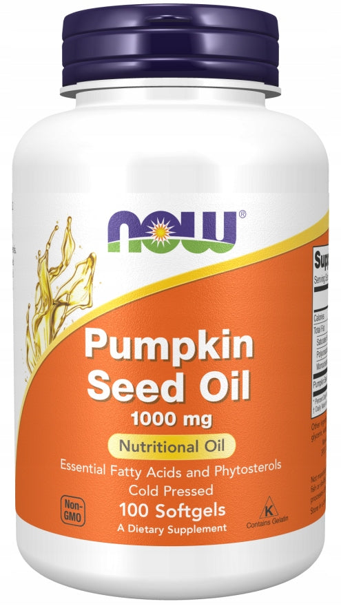 NOW Foods Pumpkin Seed Oil 1000mg PUMPKIN SEED OIL PROSTATE 100caps