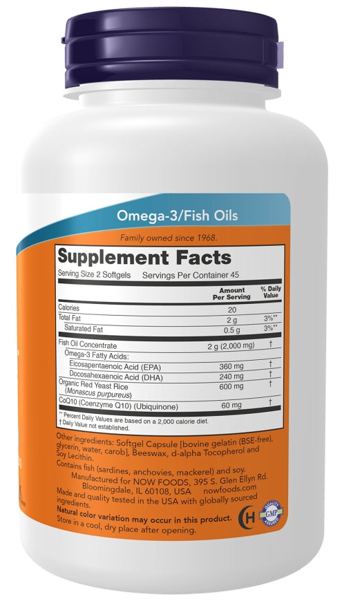 NOW Foods Red Omega ACIDS EPA DHA 90 softgels Brand Now foods