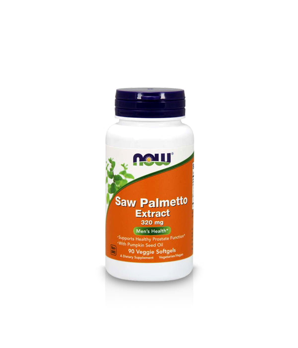 NOW Foods Saw Palmetto 320mg PALM SAW PUMPKIN PROSTATE VEGE 90k Expiration date not specified