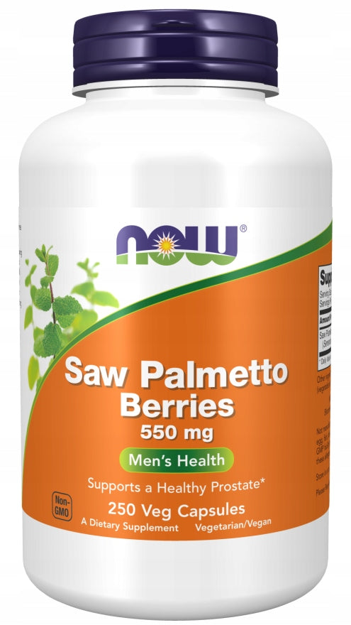 NOW Foods Saw Palmetto Berries Fruit Saw Palm 550mg 250k
