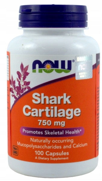 NOW Foods Shark Cartilage 750mg Shark Cartilage Calcium Bone 100 capsules Brand Now foods