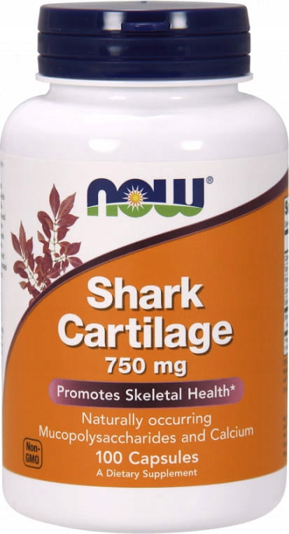 NOW Foods Shark Cartilage 750mg Shark Cartilage Calcium Bone 100 capsules Weight 200 g