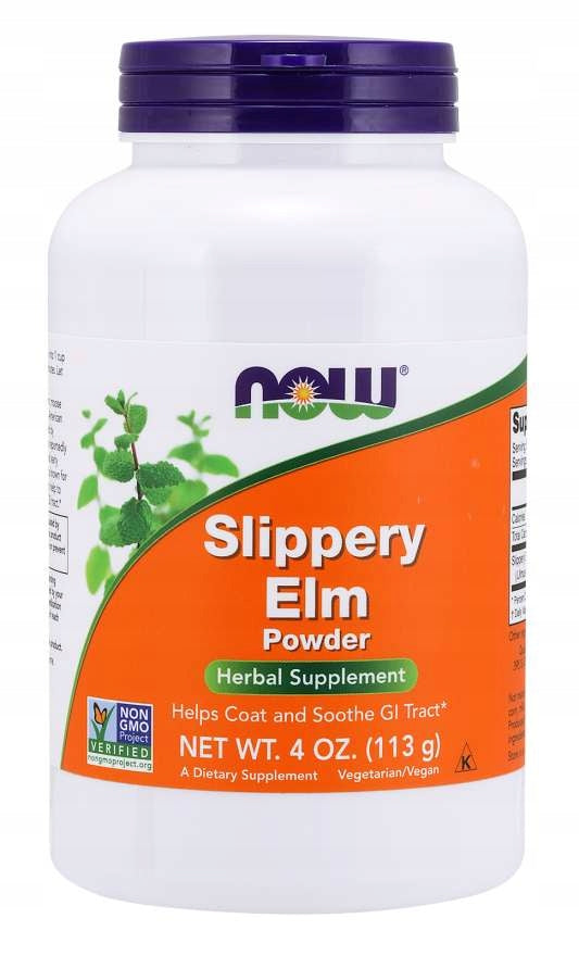 NOW Foods Slippery Elm Bark Elm DIGESTION PURE POWDER 113g Manufacturer code 733739050601