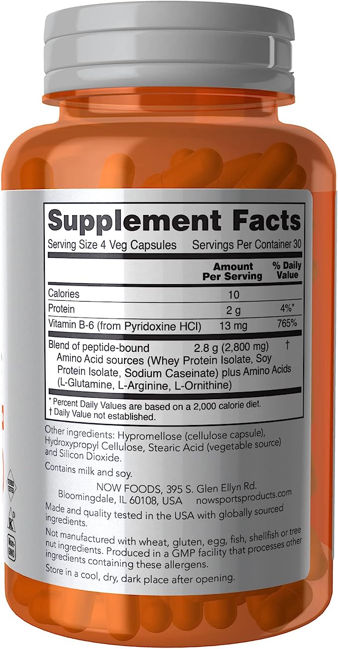 NOW Foods Sports Amino Acids 120 capsules AMINO ACID COMPLEX Brand Now foods