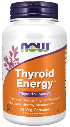 NOW Foods Thyroid Energy B-12 L-Tyrosine Zinc Selenium Copper Ashwaghanda 90caps EAN (GTIN) 733739033680
