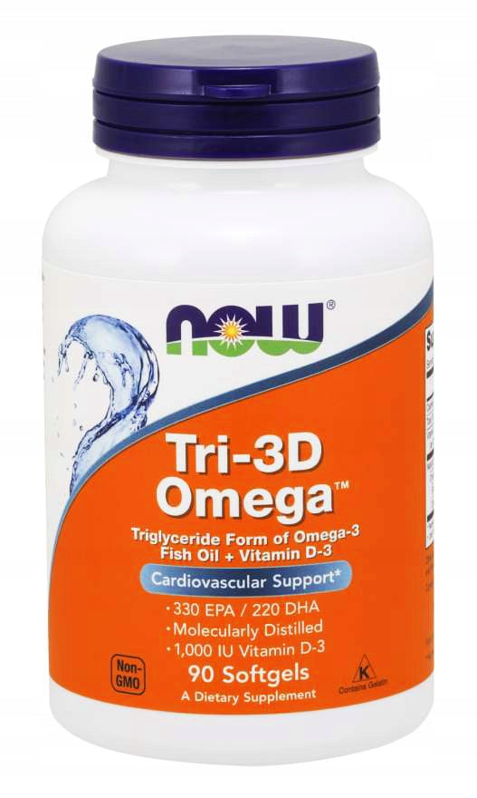 NOW Foods Tri-3D Omega OMEGA-3 ACIDS EPA/DHA VISION HEART 90k EAN (GTIN) 733739016867