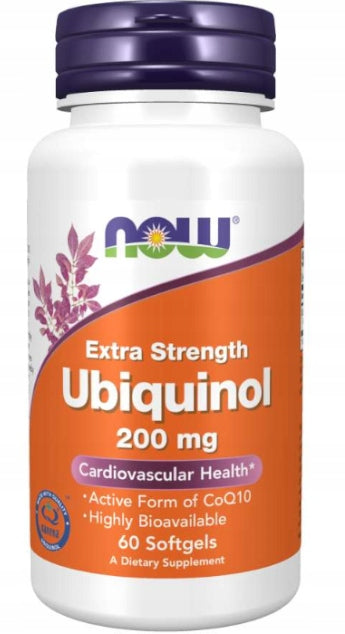 NOW Foods Ubiquinol 200mg CoQ10 CoQ10 Kaneka 60 softgels EAN (GTIN) 733739031440