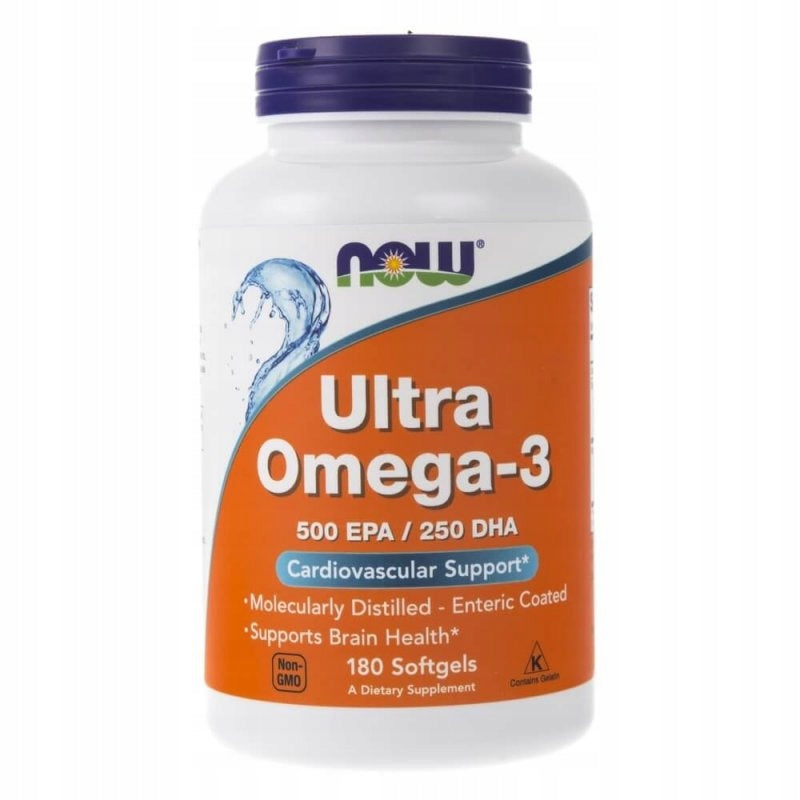 NOW Foods Ultra Omega-3 180caps Acids EPA DHA 1000mg Fish Heart Oil Memory Brand Now foods