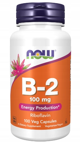NOW Foods Vitamin B-2 Riboflavin VISION NERVOUS SYSTEM 100k EAN (GTIN) 733739004475